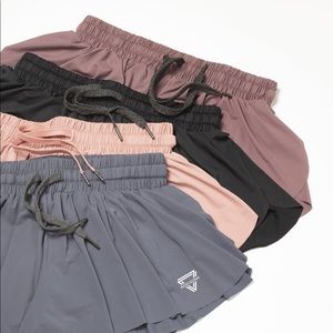 Flowy workout shorts - blue